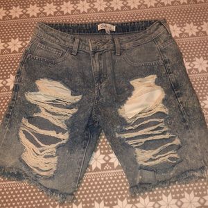 Denim shorts